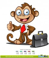 Business Monkey Character
